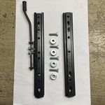 Brand New Universal Fully Adjustable Sliding Seat Brackets With Spacers Kit 
