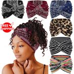 Twisted Wide Headband Women Extra Wide Turban Yoga Workout Hair Band UK