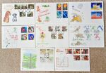 Set of 8 GB First Day Covers 1991