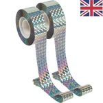 2x 80M Bird Deterrent Tape Flashing Reflective Lawn Pigeon Scare Repeller Ribbon