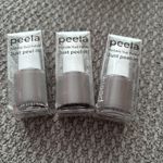 3 x Peela Peelable Breathable Water Permeable Nail Polish. Shade Deep Burgundy