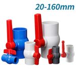 PVC Ball Valve Solvent Weld Thread for 20/32/40/50/63/75/90/110/160mm Pipe