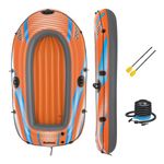 Bestway Kondor 2000 Inflatable Rubber Boat, Dinghy Boat, One-Man and Kid Raft
