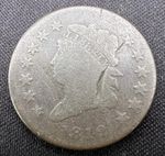 1812 Classic Head Large Cent Small Date VG+ Details w/ Scratch, Rare Date Type