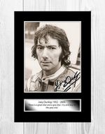 Joey Dunlop 6 A4 reproduction autograph picture poster with choice of frame