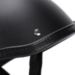 _Motorcycle Low Profile Half Face Helmet Matte Black (M)