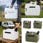 10/18/28L Camping Water Container with Tap Outdoor Portable Water Bucket Carrier
