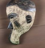 Authentic African art Wood mask  Statue Hand Carved Tribal Figure 