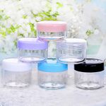 3PCS Empty Cosmetic Sample Pots Cream Jars 5g 10g 15g 20g Travel Containers