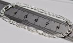 925 Sterling Silver Children's Solid Figaro Curb Bracelet - 6 inch 