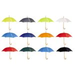 Classic umbrella wooden curved handle Opens manually 106Cm/ Approx. 42" Walking