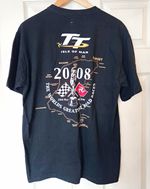 Isle of Man TT 2008 T Shirt Black M Medium Official Merchandise