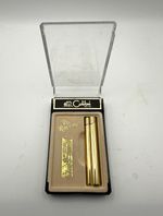 Colibri "The Romantic" Gold Tone Metal Pocket Lighter in Box with Paperwork