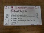 20/10/2011 Ticket: Club Brugge v Birmingham City [Europa League] - Shuttle Bus T