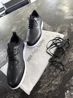 Bruno Marc Men's Wingtip Brogue Oxford Dress Shoes Black Faux Leather UK 11