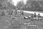 Azf-80 Boy Scouts with WWI Field Gun, Great Waltham, Essex. Photo