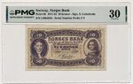 NORWAY banknote 10 Kroner 1924 series L PMG VF 30 Very Fine
