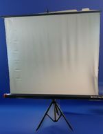 STANDARD BLANCO TRIPOD PROJECTOR SCREEN VINTAGE GERMAN MADE 98cm w x 83cm h