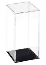 Large Display Case Box Clear Model Figures Tall High Square Trophy 21x21x36cm UK
