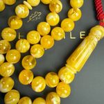 Honey Amber Resin (Mastic) Misbaha Tasbih 34g | 10mm | 45 beads