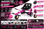 GoMonster Dual Suspension Kart Pink - Convert your Hoverboard in to a GoKart !!