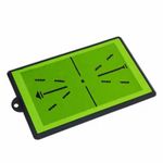 Golf Alignment Mat Compact Golf Swing Practice and Impact Mat Shock-Absorbing