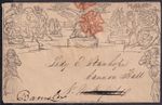 1840 SG ME2 1d BLACK MULREADY ENVELOPE MALTESE CROSS 25th MAY 1840