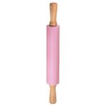 17" Rolling Pins Silicone Wooden Handle Baking Non Stick Rolling Pin, 1 Pcs