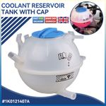 COOLANT EXPANSION HEADER TANK BOTTLE & CAP FOR VW AUDI SEAT SKODA 1K0121407A UK