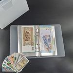 100 Pages Collection Paper Money Holder Banknotes Album Page Binder Loose Leaf