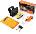 Reapp Alarm Disc Lock Motorbike Lock, Disc Brake Lock 110db & Reminder Cable NEW