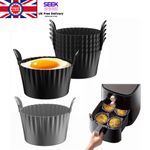 Ramekins for air fryer egg poacher, silicone muffin moulds liners 1/3/4/6 Pcs