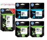 Original HP 301 OR 301XL Black & Colour Family Ink Cartridge choices For DeskJet