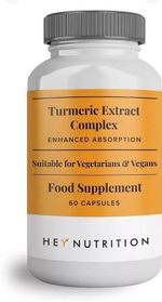 Hey Nutrition Turmeric Extract Complex The only turmeric supplement 