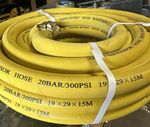 Air breaker Rubber Compressor Air Hose 3/4" 50ft c/w safety Couplings