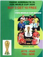PANINI FIFA WORLD CUP 2026 Adrenalyn XL #178 - 345 buy 3 get 10 free 160826