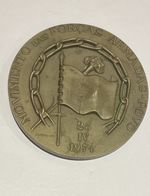 Bronze Medallion Commemorating Portuguese Revolution 25th April 1974