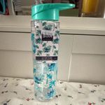 Primark Disney Stitch Glitter Water Bottle 550ml Green with Straw & Handle