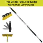 DocaPole Outdoor Telescopic Extension Pole Cleaning Kit for Window & Solar Panel