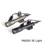 Metal Tactical Rifle Gun Torch M600V IR / LED White Light Flashlight W/ Switch