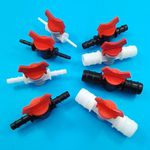 Inline Tap Connector Barbed PVC Hose/Tube Plastic Shut Off Valve Garden Boat DIY