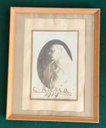 Antique Romanian Royal Presentation Signed Photo Queen Marie Romania Saxe Coburg