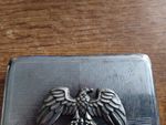 GERMAN EAGLE Cigarette Case - WW2 Era - Iron Cross - Embossed Black Leather,PayP