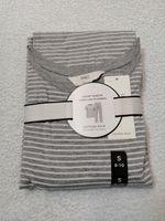 Marks & Spencer Ladies Pyjama Set UK Size Small 8-10 Grey Striped