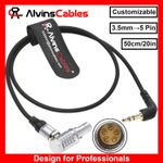 Timecode Cable for Tentacle Sync to ARRI Alexa Sound Devices 3.5mm TRS to 5 Pin