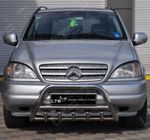 MERCEDES W163 ML CHROME AXLE NUDGE A-BAR BULL BAR 1998-2005