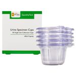 Urine Specimen Cups (50 Pack) 60ml Sterile Sample Containers Disposable