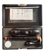 Roessler Recorder Ebony Soprano Blockflöte Wood wooden Rare Gerandill