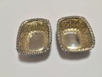 Antique Sterling Silver pair of Salt Cellars, William Devenport, Birmingham 1902