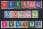 GB QEII SG610-SG618a Phosphor Wildings 1960-67 Basic Set of 17 Unmounted Mint